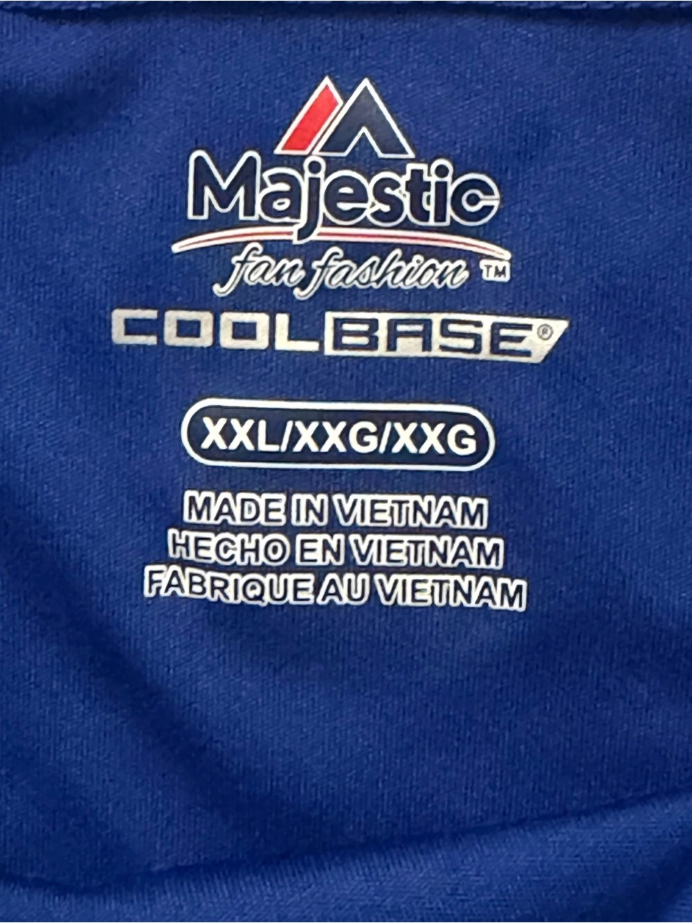 Majestic Kansas City Royals Cool Base Racerback Tank Top Blue White Logo XXL - Picture 2 of 8